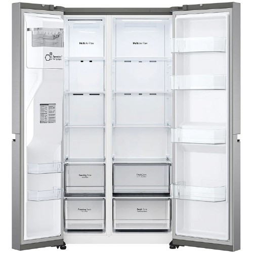 FRIDGE SIDE BY SIDE  GSLV70PZTE (180x90x75 / E / INOX / FNF / ΒΡΥΣΑΚΙ / ICEMAKER / WI-FI / 674Lt)